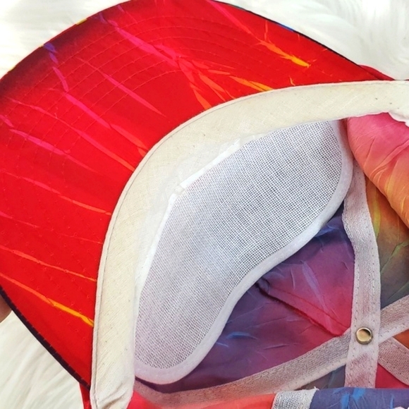 Vintage 80s Hawaii Volcano Lava Tropical Adjustable Snapback Hat Cap Unisex - Picture 13 of 15